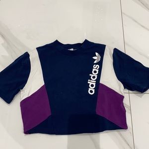 Adidas cropped t shirt